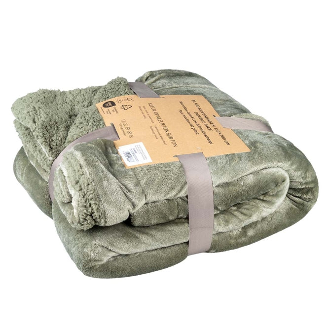 D&D Home deken Koppenhagen - Olijfgroen