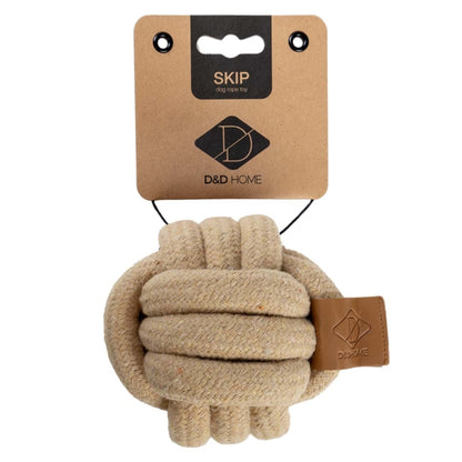 D&D Katoenspeelgoed Skip - zand - 6x6x6cm