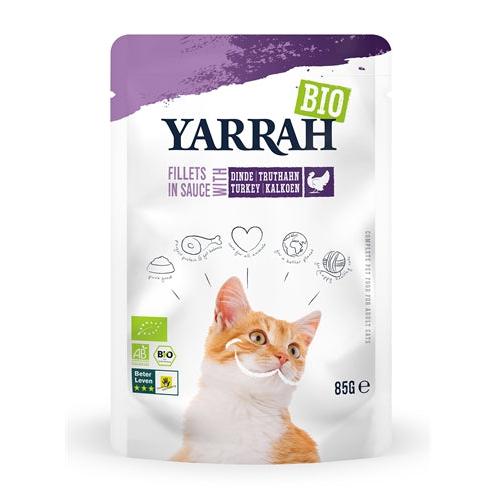 Yarrah Cat Biologische Filets Met Kalkoen In Saus