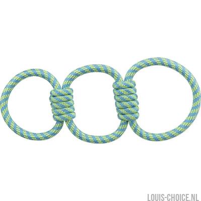 Trixie Aquatoy Touw Trekspeeltje Ringen Polyester Geel / Groen