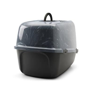 Savic Kattenbak Nestor Jumbo Marble Grijs / Zwart