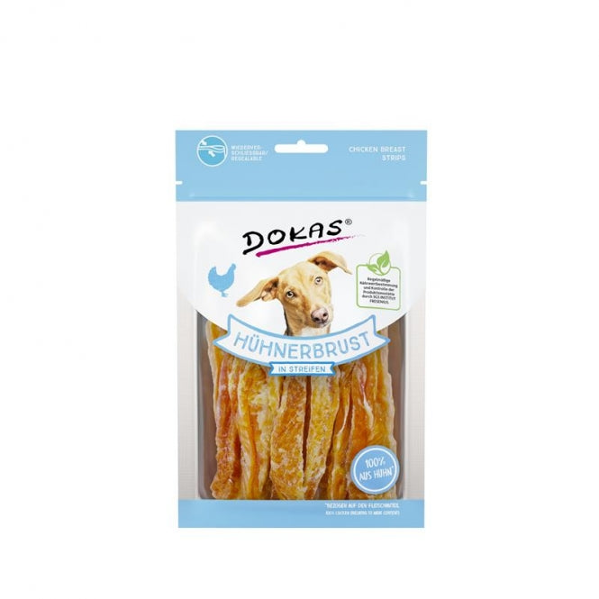 Dokas Dog Snack Kipborst in Strips - 70 g
