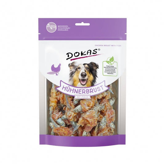 Dokas Dog Snack Kipborst met Vis - 220 g