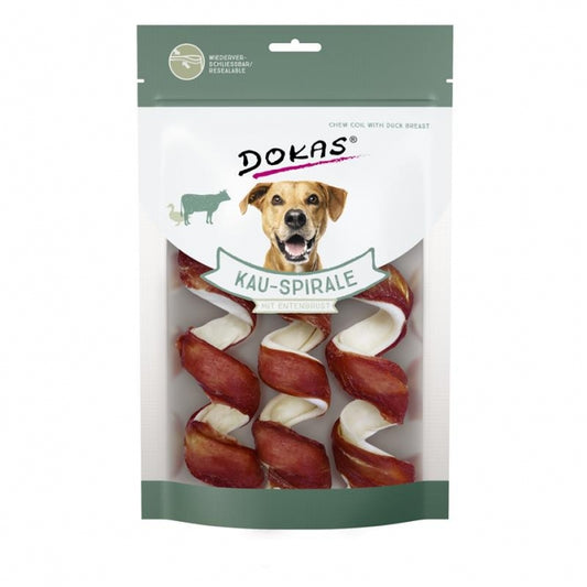 Dokas Dog Snack Kauwspiraal met Eendborst - 110 g