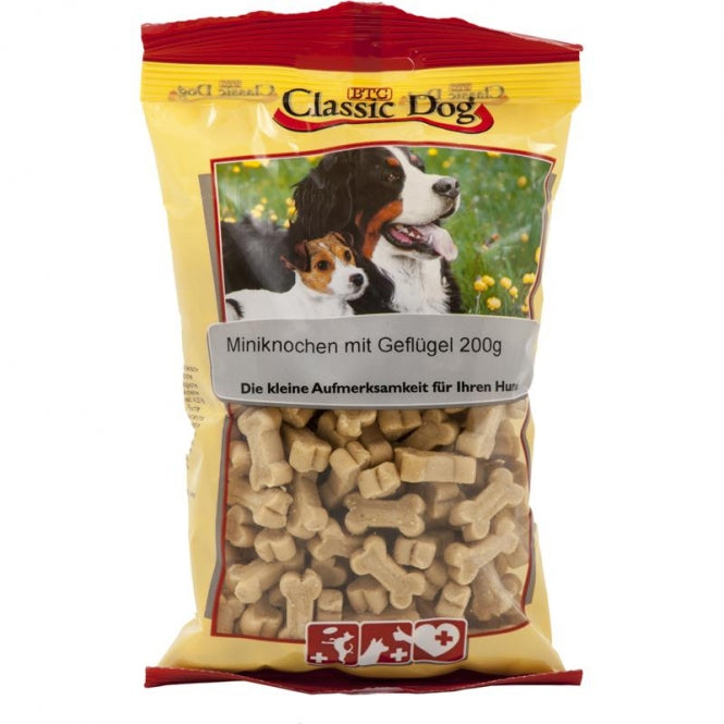 Classic Dog Snack Mini-Botjes met Gevogelte - 200 g