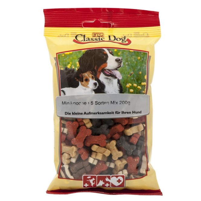 Classic Dog Snack Mini-Botjes 5 Smaken Mix - 200 g
