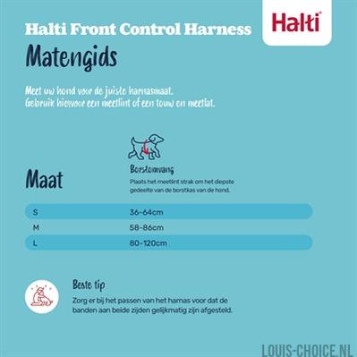 Halti Harness Front Control Zwart