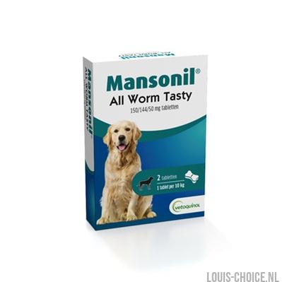 Mansonil Hond All Worm Tasty Tabletten