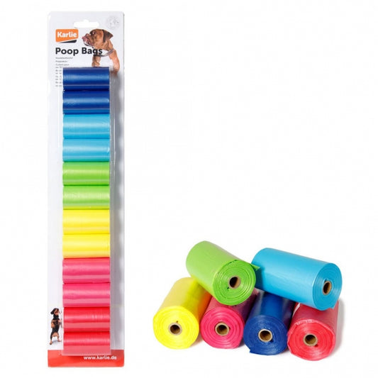 Karlie - Flamingo Regenboog Poepzakjes - 12 x 20 stuks