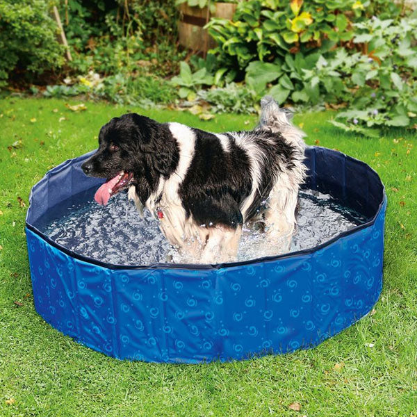 Karlie Flamingo DOGGY POOL Zwembad voor Honden - Blauw met Patroon - 120 cm
