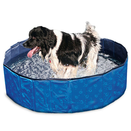 Karlie Flamingo DOGGY POOL Zwembad voor Honden - Blauw met Patroon - 160 cm