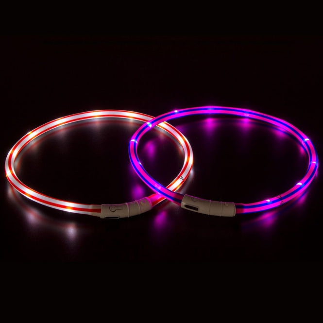 Karlie Visio Light LED lichtbuis met USB - Gestreept - rood-wit