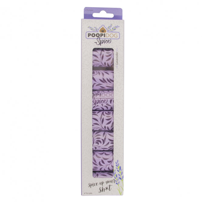 Poopidog - Hondenpoepzakjes met kruiden, lavendel en viooltjes - 8 x 15 Stuks