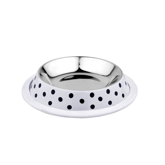 Duvoplus RVS Voerbak Deco fix dots - 460ml