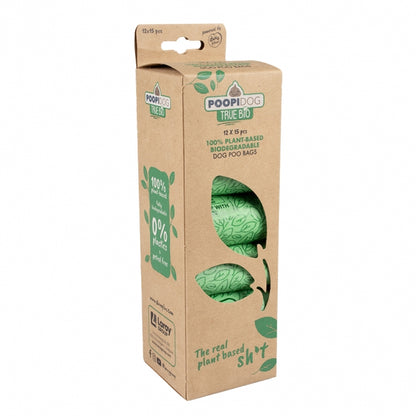 Poopidog Hondenpoepzakjes true bio - 12 x 15 stuks