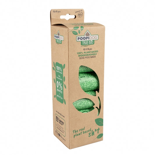Poopidog Hondenpoepzakjes true bio - 12 x 15 stuks
