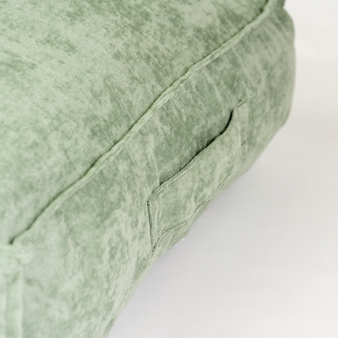 Duvoplus - Velvet rechthoekig kussen - Groen - 56x40x13cm