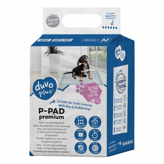 Duvoplus Puppy-onderleggers Premium Geurcontrole - 30 stuks - 60x90cm