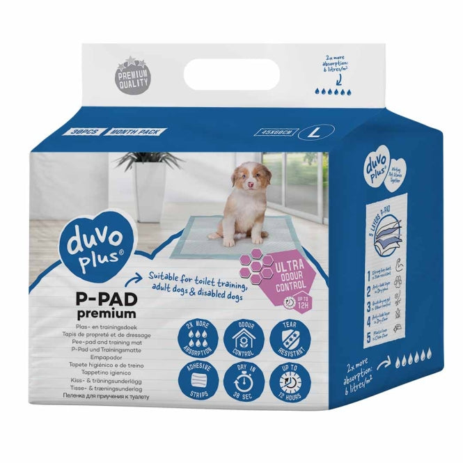 Duvoplus Puppy-onderleggers Premium Geurcontrole - 30 stuks - 30x45cm