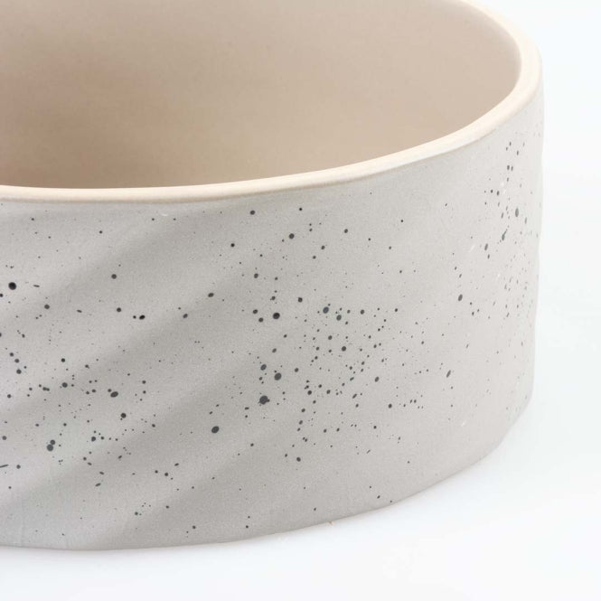 Duvoplus Keramiekbak Stone Wavy Dune - 800ml - 16x16x6cm
