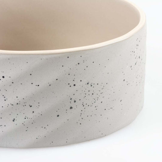 Duvoplus Keramiekbak Stone Wavy Dune - 800ml - 16x16x6cm