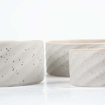 Duvoplus Keramiekbak Stone Wavy Dune - 2100ml - 21,5x21,5x8cm