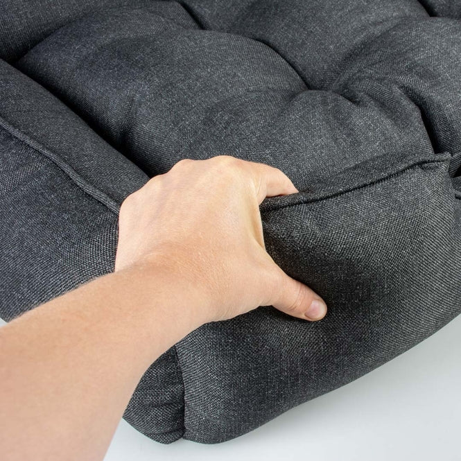 Duvoplus Hondenbed Duratex - donkergrijs - 100x70x20cm
