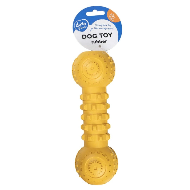 Duvoplus Kauwspeelgoed Griplay Dumbbell - Geel