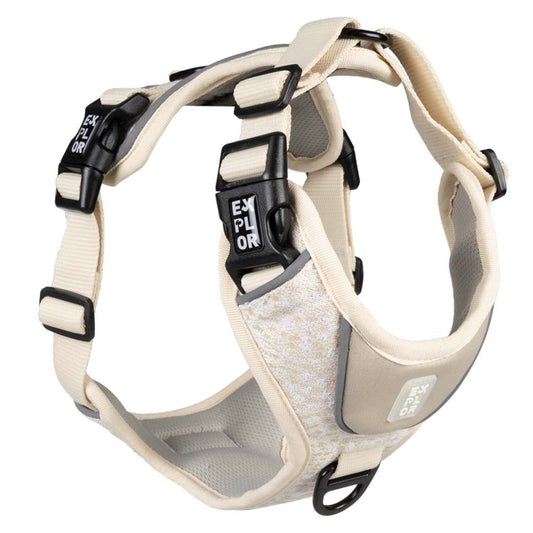 Duvoplus EXPLOR Ultimate Fit No-Pull-Tuigje - antiek wit - M - 40-49cm - 49-65cm