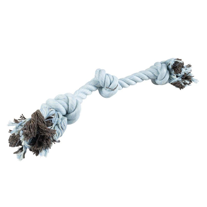 Duvoplus Flossy Touw met 3 Knopen - blauw