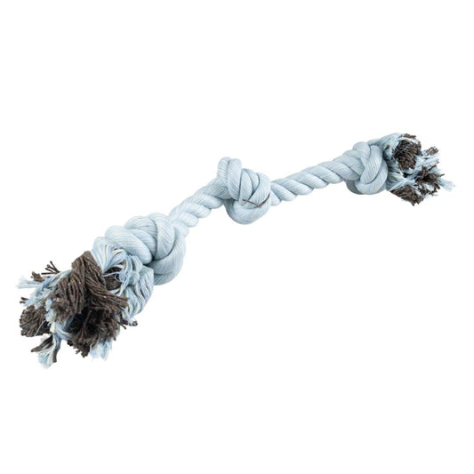 Duvoplus Flossy Touw met 3 Knopen - blauw
