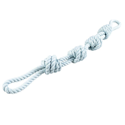 Duvoplus Flossy Dubbeltouw 4 Knopen - blauw