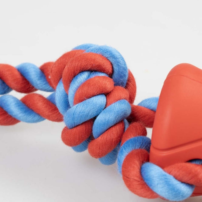 Duvoplus Rubrob Trektouw met Halter - rood