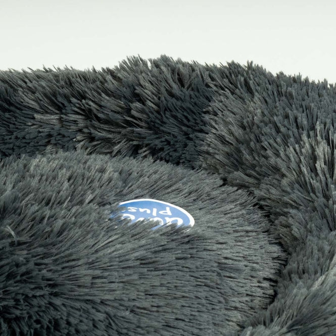 Duvoplus Donut bed Snug - donkergrijs - S - 50x50x13cm