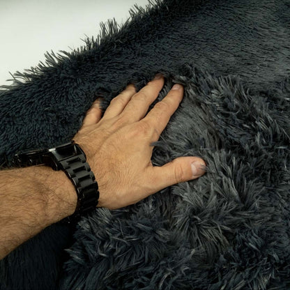 Duvoplus zachte bench kussen - donkergrijs - S - 61x46x7cm