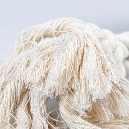 Duvoplus - ECO katoenen touw met 3 knopen en lus - Wit