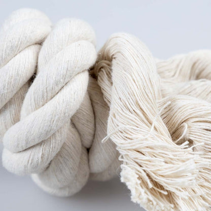 Duvoplus - ECO katoenen touw met 2 knopen en lus - Wit