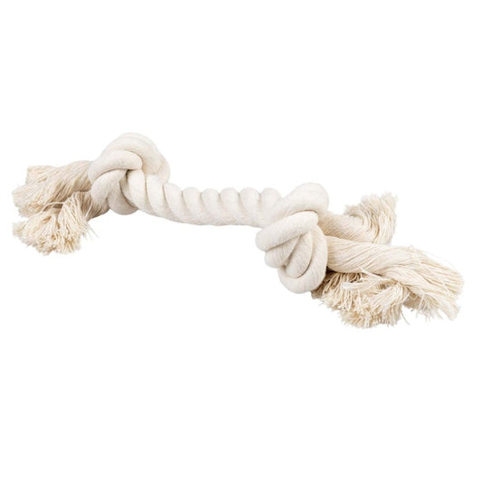 Duvoplus - ECO katoenen touw met 2 knopen - Wit - 44 cm / 285 g