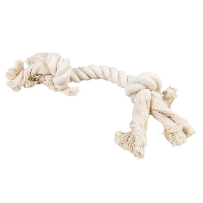 Duvoplus - ECO katoenen touw met 2 knopen - Wit - 44 cm / 285 g