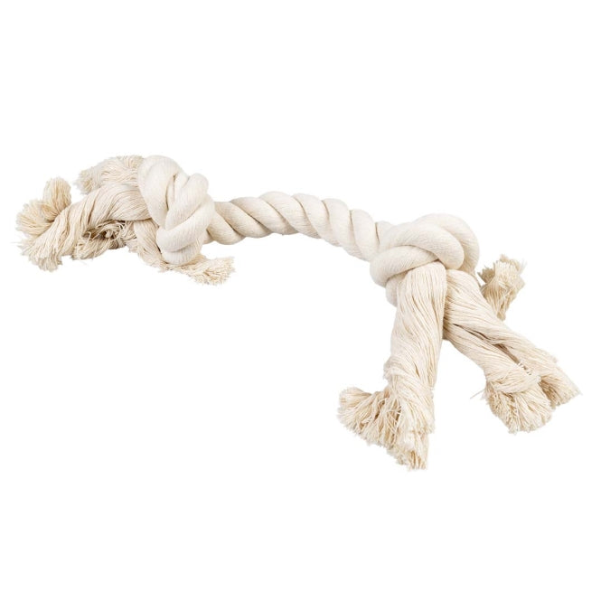 Duvoplus - ECO katoenen touw met 2 knopen - Wit - 45 cm / 500 g