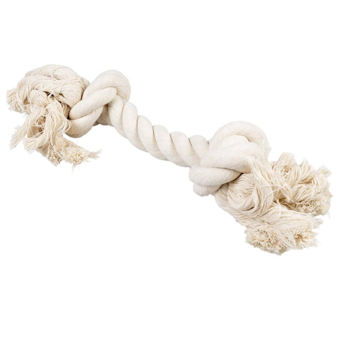 Duvoplus - ECO katoenen touw met 2 knopen - Wit - 45 cm / 500 g