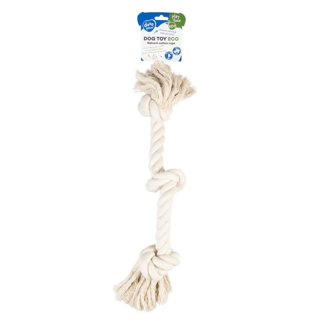 Duvoplus - ECO katoenen touw met 3 knopen - Wit