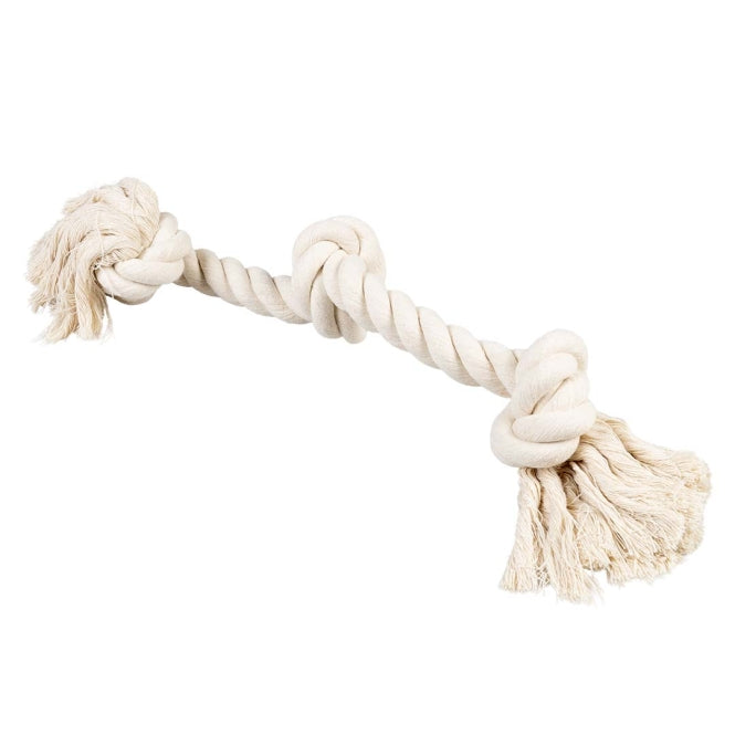 Duvoplus - ECO katoenen touw met 3 knopen - Wit