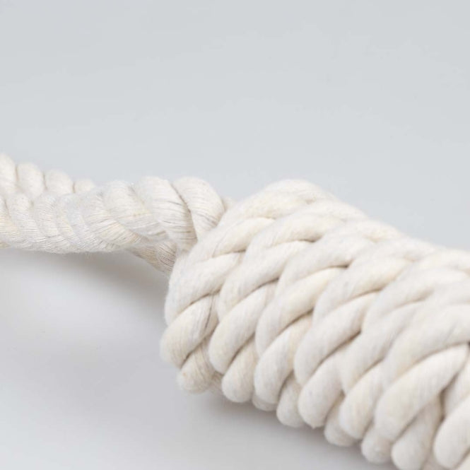 Duvoplus - ECO katoenen touw met 2 lussen - Wit - 36 cm / 125 g