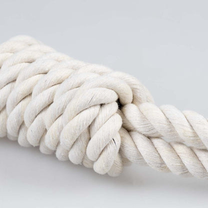 Duvoplus - ECO katoenen touw met 2 lussen - Wit - 36 cm / 125 g