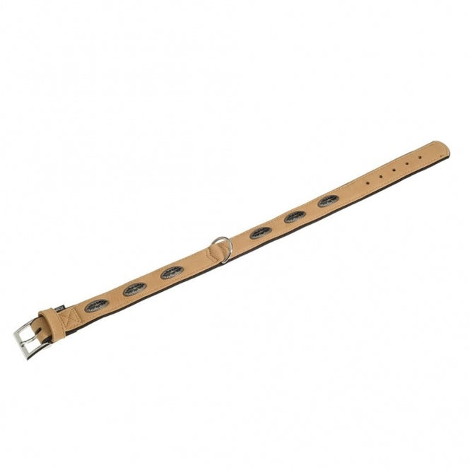 Karlie Art Buffalo Oak Halsband - Beige/Zwart - 70cm / 40mm