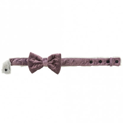 Trixie Halsband Estelle met boog - Lila  - M-L: 40-55 cm/40 mm