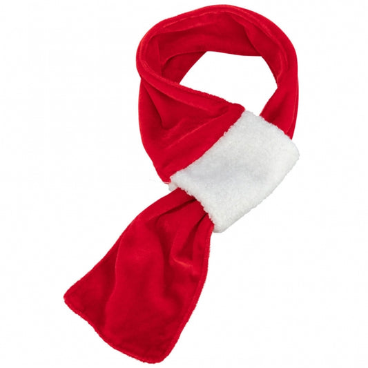Trixie - Kerstsjaal - rood/wit - 90 cm