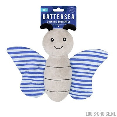 Battersea Crinkle Vlinder Blauw-BATTERSEA-Louis Choice