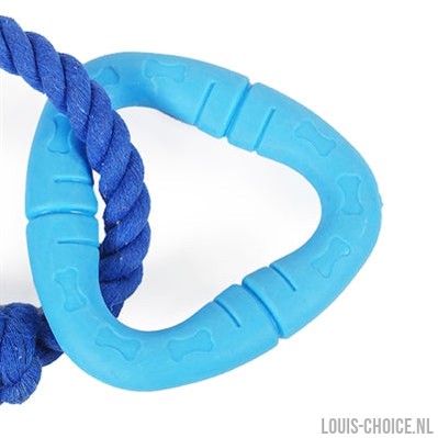 Battersea Triangel Rubber / Touw Blauw-BATTERSEA-Louis Choice